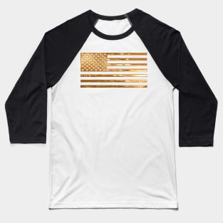 Copper US Flag Baseball T-Shirt